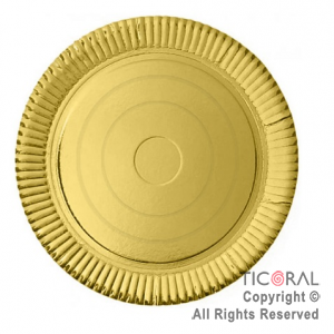 PLATO LAMINADO ORO N.30 30CM x 10